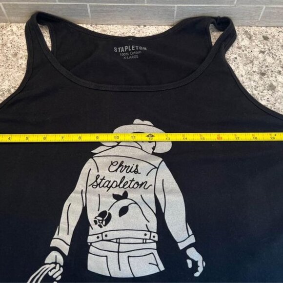 Black XL Adult Chris Stapleton Tank Top - Picture 6 of 7